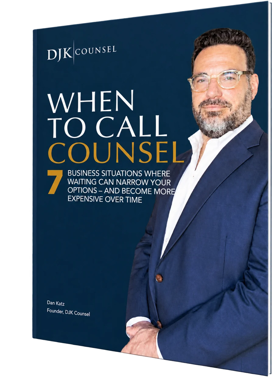 When to Call Counsel: executive briefing by Dan Katz